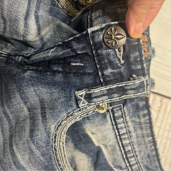 ROCK REVIVAL “Kevin” premium denim jeans boho western size 31 EUC - Picture 9 of 16